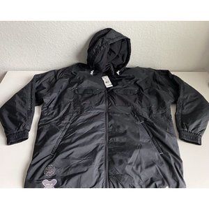 James Harden Adidas Parka ￼Black Men’s Size XL Jacket Full Zip HB5422  NEW